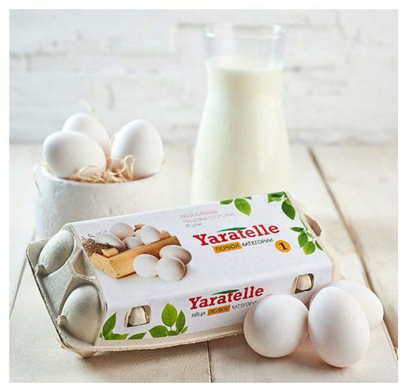 Яйца куриное Yaratelle столовые С1, 10 шт., пластик