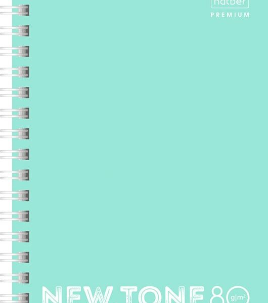 Записная книжка Hatber Premium NEWtone Pastel Мята в клеточку 80л А6