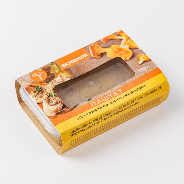 Паштет из куриной печени с лисичками