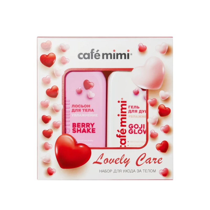 

Подарочный набор: Гель для душа + Лосьон для тела Cafe Mimi Lovely Care 100 мл + 100 мл