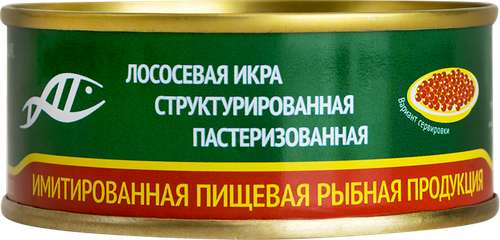 

Икра лососевая имитированная Камчатское море структурированная 95 г