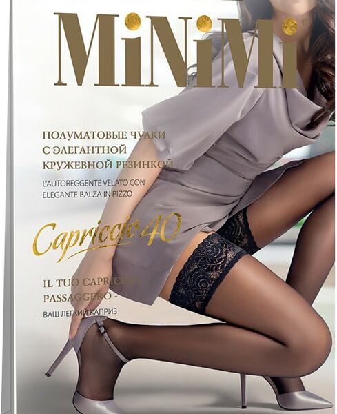 Чулки MiNiMi Capriccio 40 Caramello Карамельный Размер 2 S M