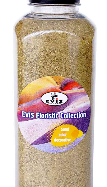 Песок декоративный Evis кварцевая крошка 0,5-1 мм цвет: Golden Sand/золото, 400 г