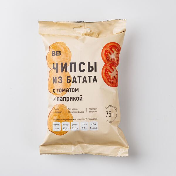 Чипсы из батата с томатом и паприкой, 75 г