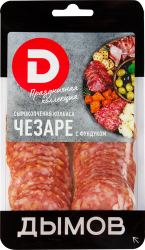 

Колбаса Дымов Чезаре с фундуком сырокопчёная полусухая 70 г