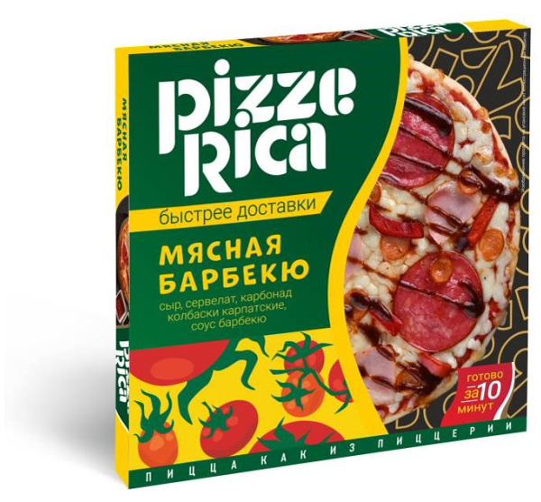 Пицца Pizze rica мясная барбекю замороженная, 320 г