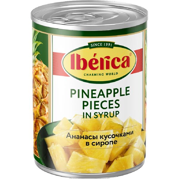 Ананасы Iberica кусочки в сиропе 580мл