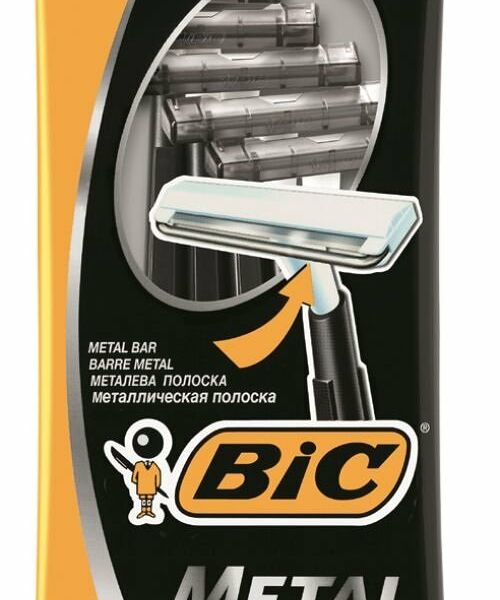 Бритвенный станок Bic Metal 1 лезвие, 5 шт.