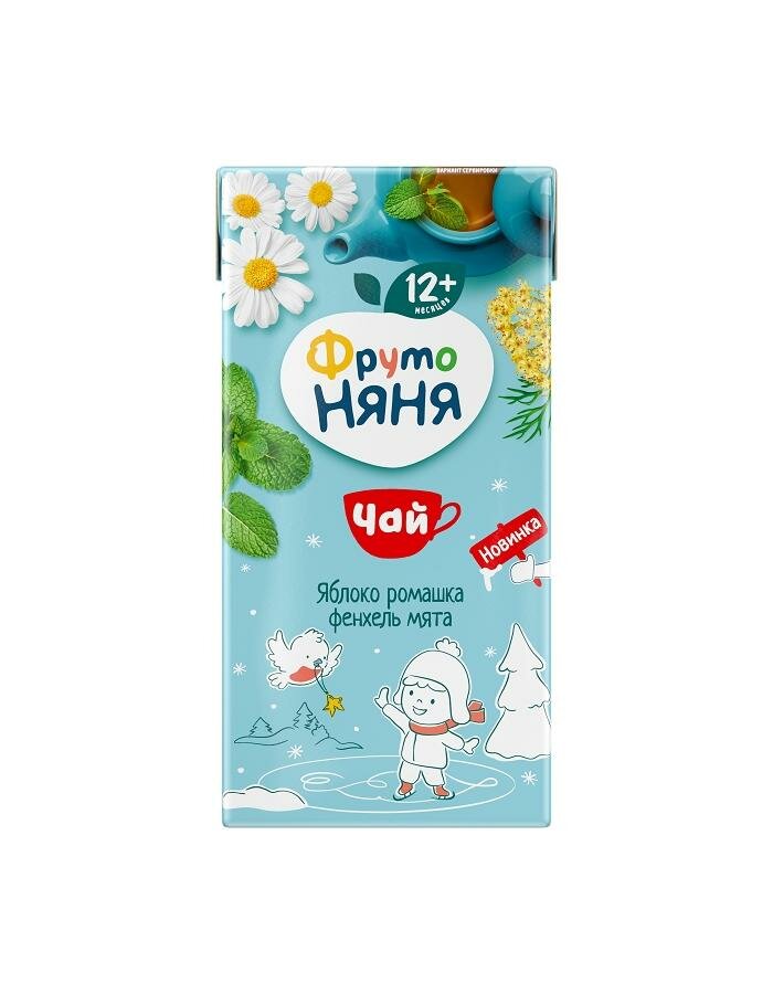 

Чай Фрутоняня яблоко, ромашка, фенхель, мята 200 мл