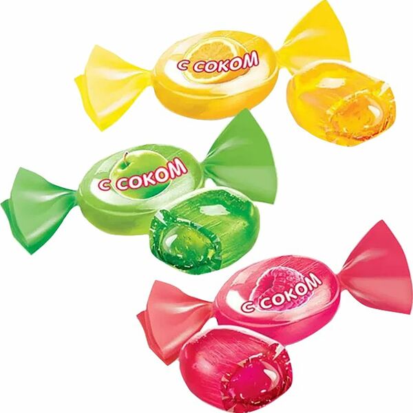 Карамель Яшкино с фруктово-ягодной начинкой, вес