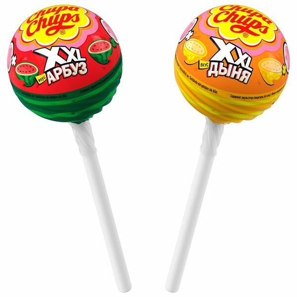 Леденцы Chupa Chups xxl Арбуз-дыня 1 шт., вкус в ассортименте 29 г