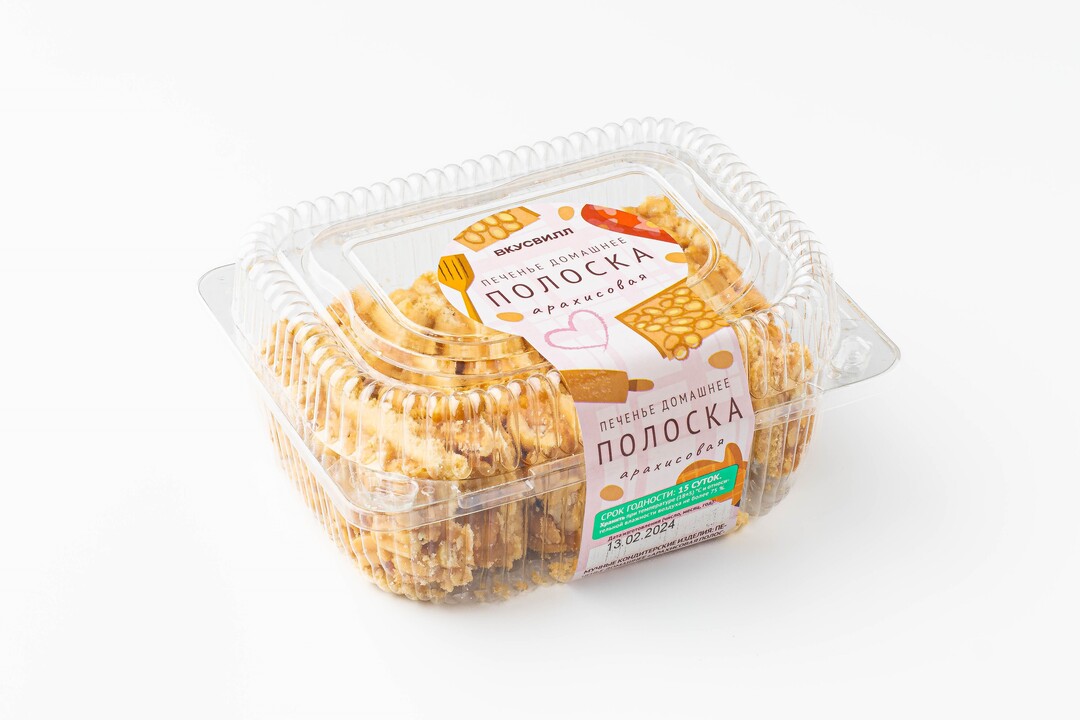 

Печенье домашнее Арахисовая полоска 250 г