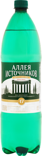 

Вода минеральная Аллея источников Ессентуки №1 природная лечебная газированная 1.5 л