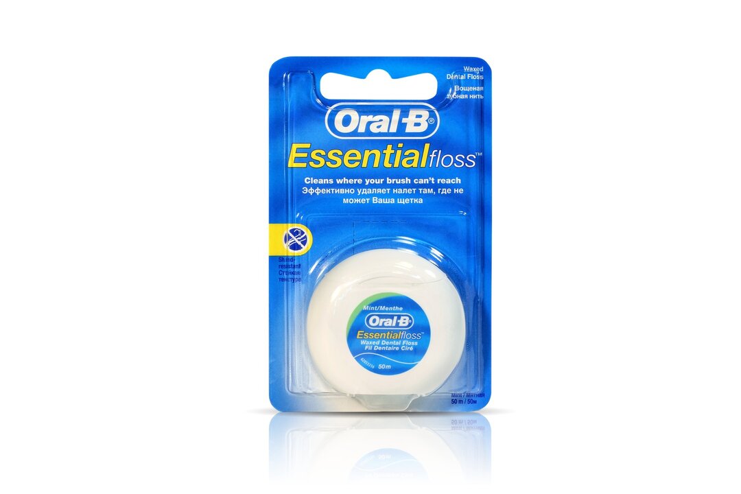 

Зубная нить Oral-B Essential Floss Мята вощеная 50 м