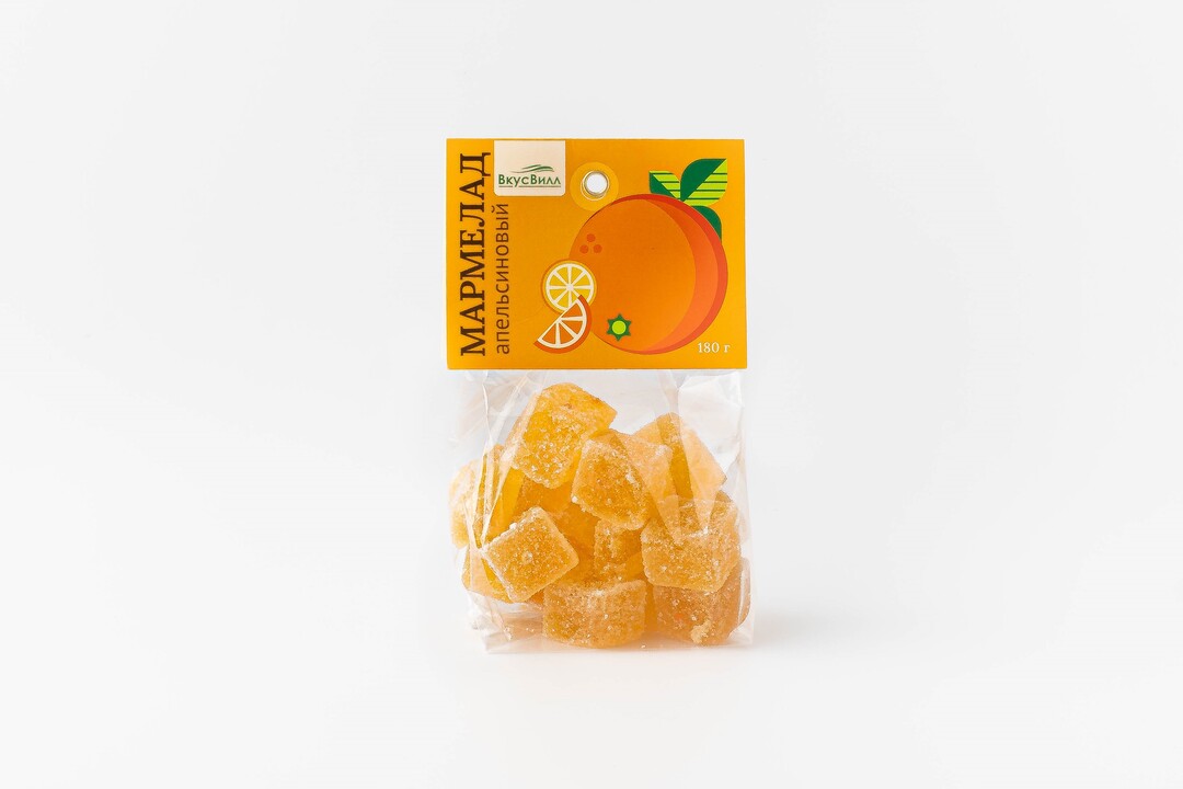 

Мармелад ВкусВилл Апельсиновый, 180г