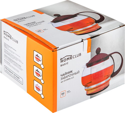 

Чайник заварочный Homeclub Peony 800 мл