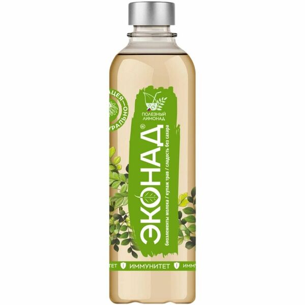 Напиток безалкогольный Эконад Иммунитет среднегазированный на основе молочной сыворотки 500 мл
