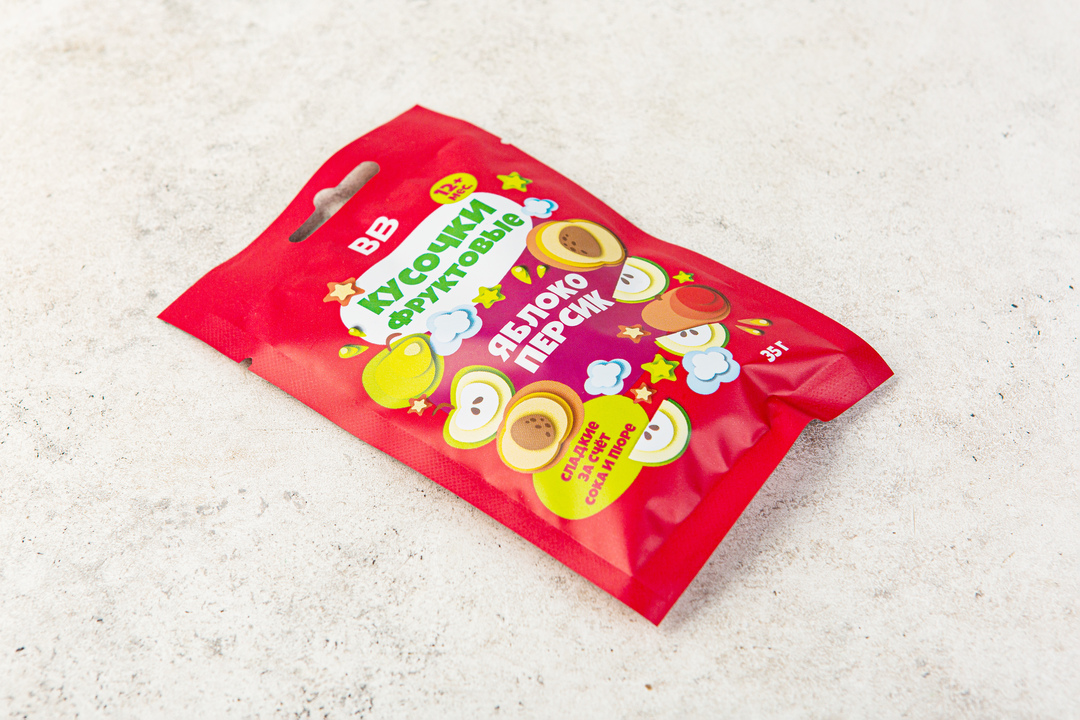 

Кусочки фруктовые "Яблоко-Персик"