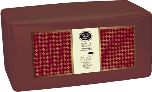 

Сыр полутвердый Джанкойский Сыр Винный с грецким орехом 50% БЗМЖ вес