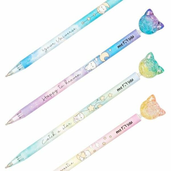 Ручка шариковая Meshu Cute Cats синяя в ассортименте 0.7 мм 1 шт