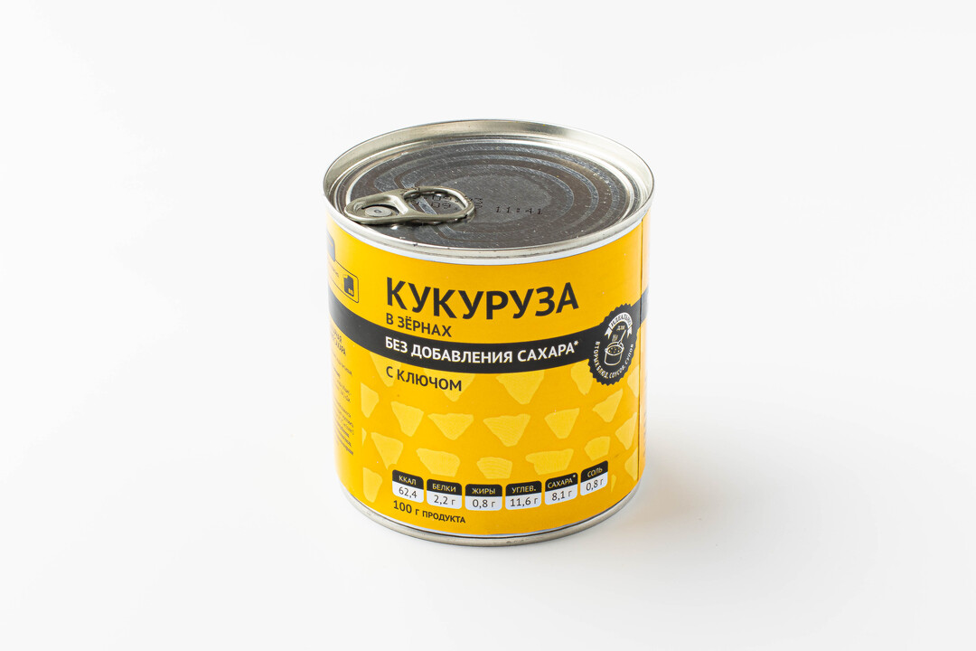 

Кукуруза в зернах без сахара