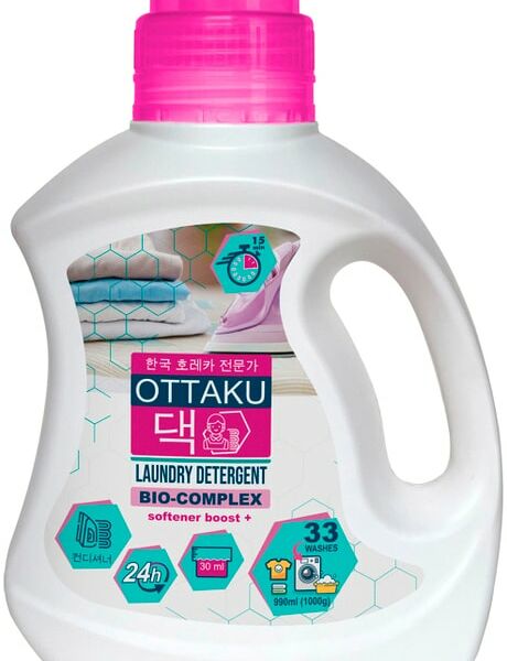 Концентрированный универсальный гель для стирки Ottaku с кондиционером 990мл