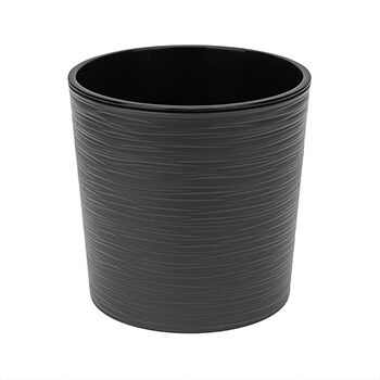 Кашпо Четыре Сезона ВЕГА с вкладкой D19, 20см антрацит Ningbo Jia She Trading Co
