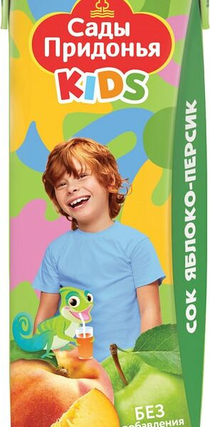 Сок Сады Придонья Kids Яблоко-Персик с 5 месяцев 200мл