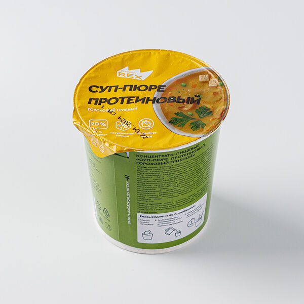 Суп-пюре протеиновый гороховый с грибами