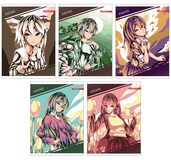 Книжка записная клетка А6, 32 л, в ассортименте