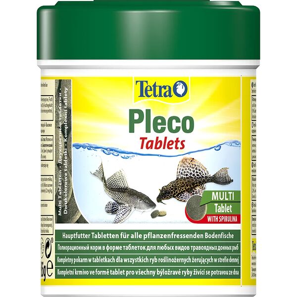Tetra Pleco Tablets корм для травоядных донных рыб (таблетки) 120 таб.