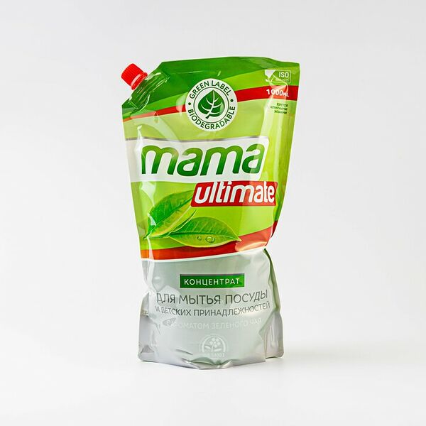 Концентрат для мытья посуды и детских принадлежностей Mama Ultimate с ароматом зеленого чая 