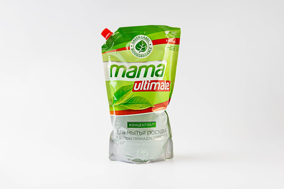 

Концентрат для мытья посуды и детских принадлежностей Mama Ultimate с ароматом зеленого чая 1 л