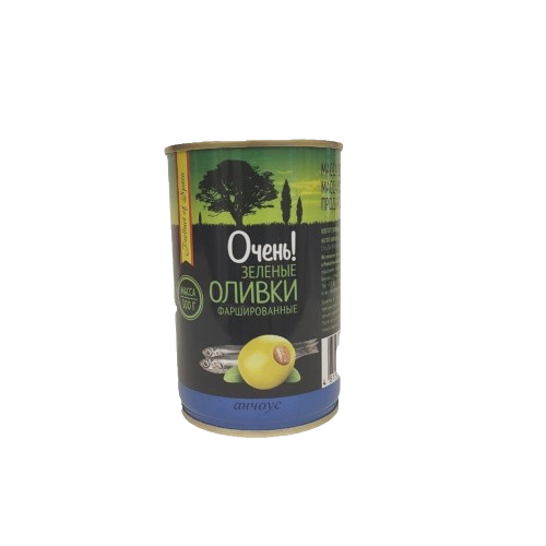 Оливки зеленые с анчоусами 