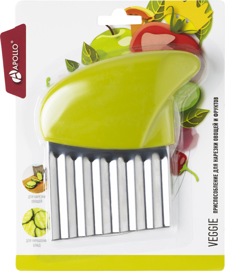 

Приспособление для нарезки овощей и фруктов APOLLO Veggie нержавеющая сталь, пластик Арт. VEG-01