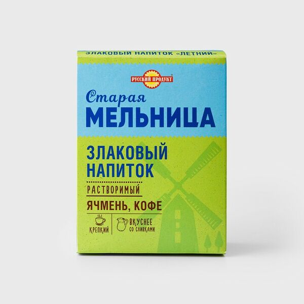 Напиток злаковый растворимый, ячмень и кофе 100г