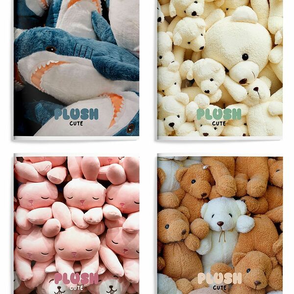 Тетрадь 48л А5+ кл скреп офс Schoolformat Плюшевый Уют мел карт мат лам