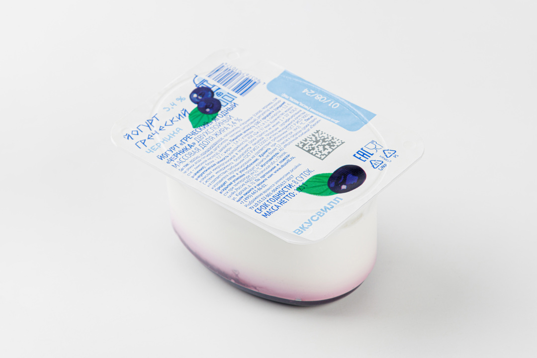 

Йогурт греческий Черника 3,4% 125 г