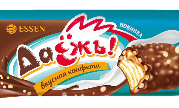 Конфеты ESSEN ДаЁжъ с карамелью, сливками и криспи вес 