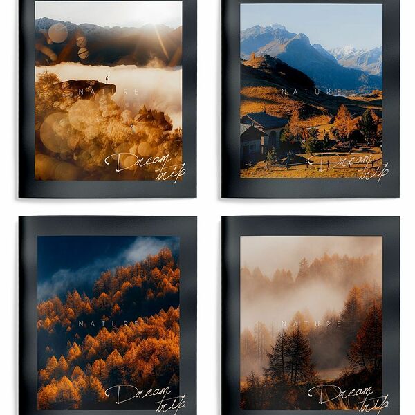 Тетрадь 48л А5+ кл скреп офс Schoolformat Путешествие Мечты мел карт твин-лак