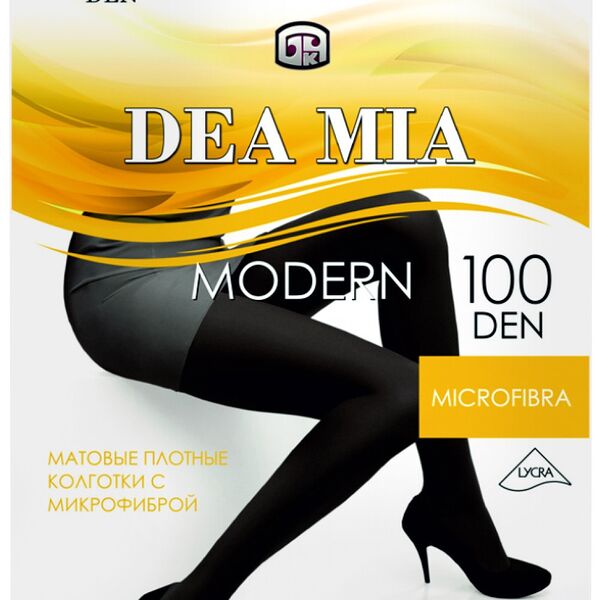 Колготки женские Dea Mia Modern 100 den черные размер 4