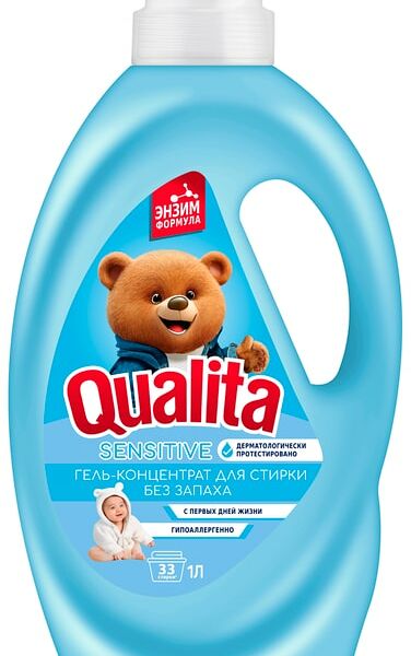 Гель для стирки Qualita универсальный без запаха 1000мл