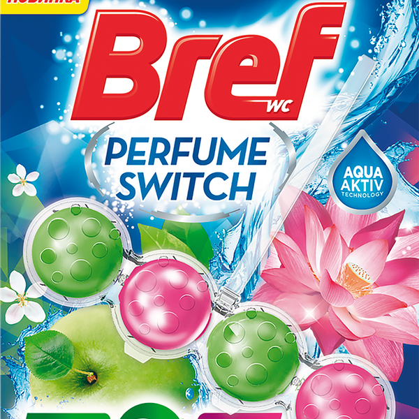 Чистящее средство для унитаза Perfume Switch Bref Цветущая яблоня - Лотос