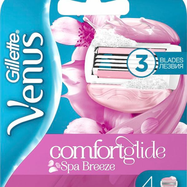 Кассеты для бритья Venus Spa Breeze 3 лезвия 4 шт