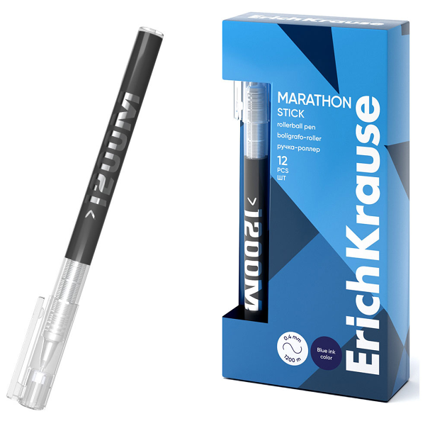 Ручка-роллер ErichKrause Metrix, синий