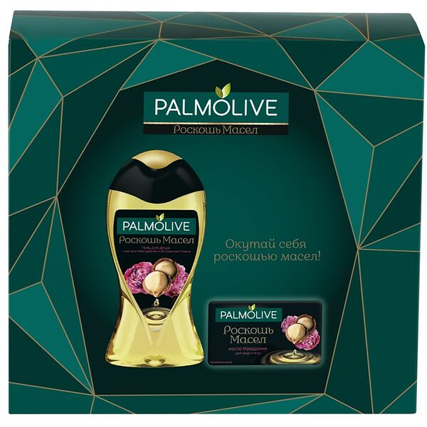 Подарочный набор Palmolive Роскошь масел с маслом макадамии, гель для душа 250мл + туалетное мыло 90г