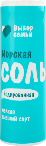 

Соль морская Выбор семьи йодированная, 250 г