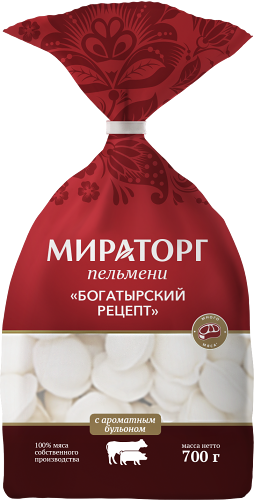 Пельмени Мираторг Богатырский рецепт, 700г