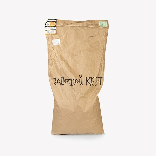 Кукурузный наполнитель Золотой кот для туалета животных гранулированный, 24 л