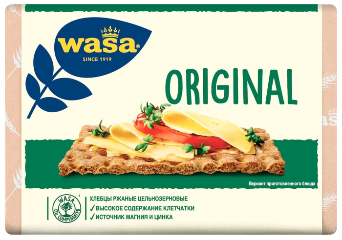 

Хлебцы Wasa ржаные традиционные 275 г
